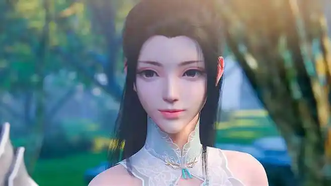 萧炎深情告白萧薰儿,成功夺走薰儿的初吻