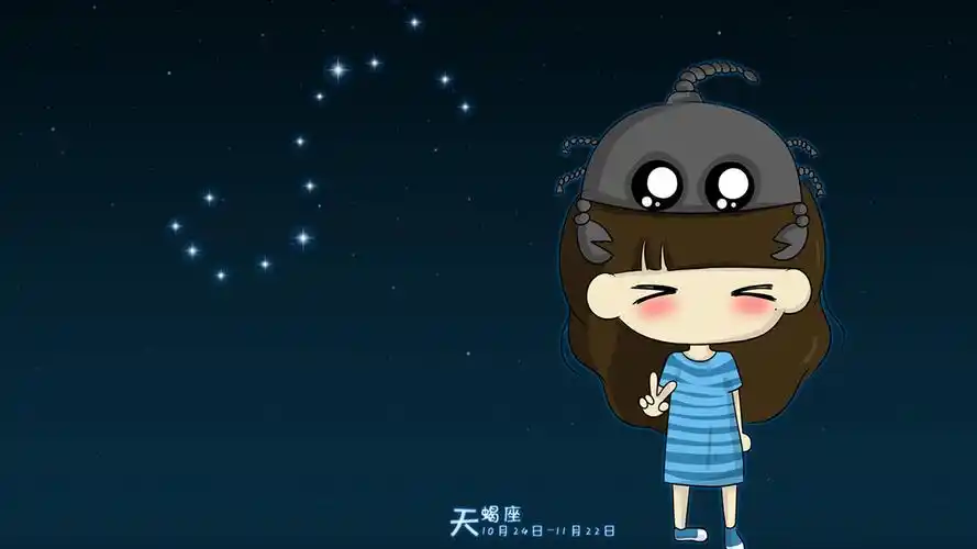 可爱美女,十二星座,天蝎座,可爱,电脑壁纸,壁纸十二星座之天蝎座