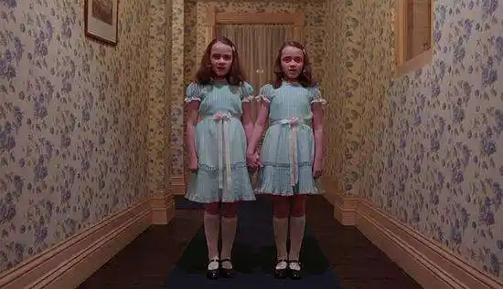 【恐怖片中常出现的双胞胎女孩】