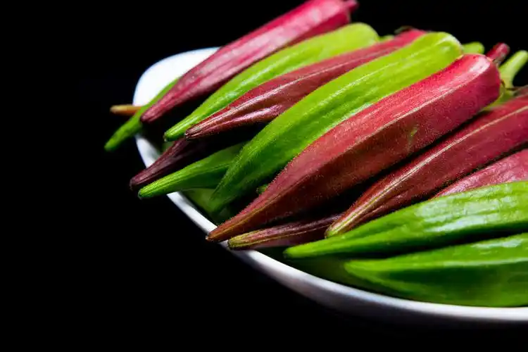 新鲜黄秋葵红秋葵秋葵