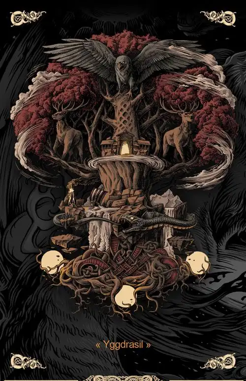 一组暗黑系插画推荐!