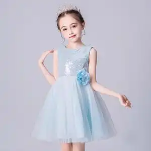 十岁女孩生日公主裙夏季2022新款女童晚礼服宴会礼裙高定礼服儿童