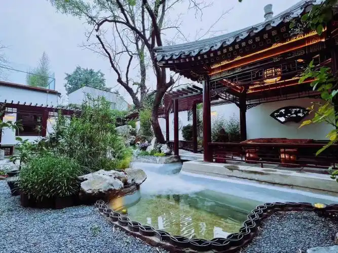 租金宝街600㎡徽派三进四合院苏式园林设计