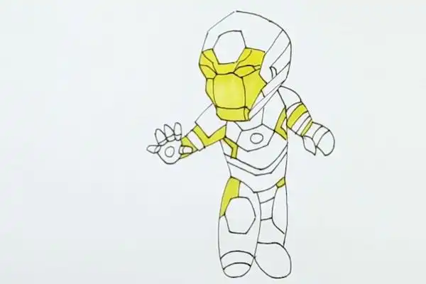 钢铁侠简笔画教程