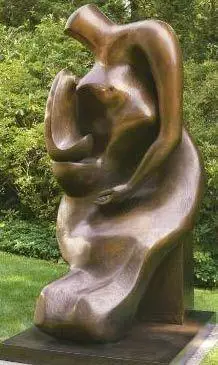 亨利·摩尔(henry moore)作品:《母与子坐像》(mother and child