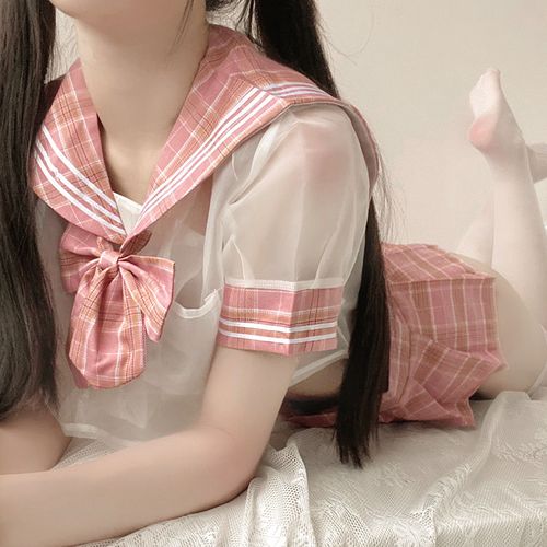 情趣内衣大码jk校园激情套装纯欲制服诱惑透明睡衣午夜魅力女仆装