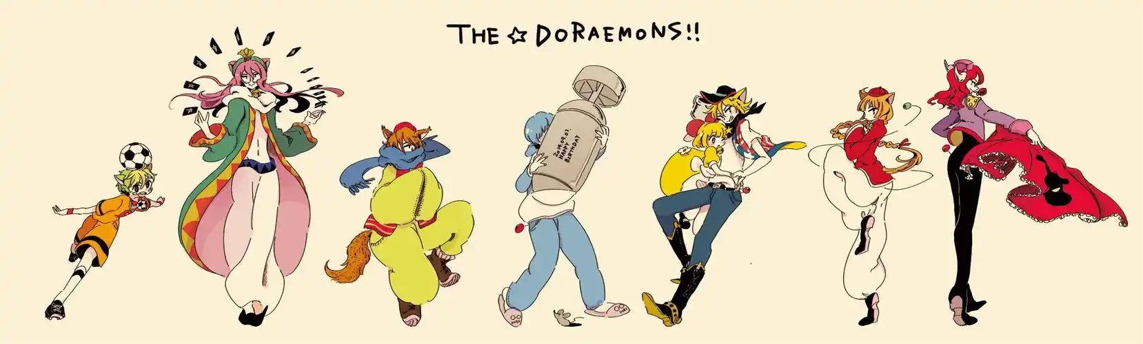 p站画师作品【拟人化】☆哆啦a梦