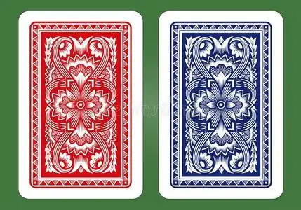 电视机背面扑克牌背面设计.照片