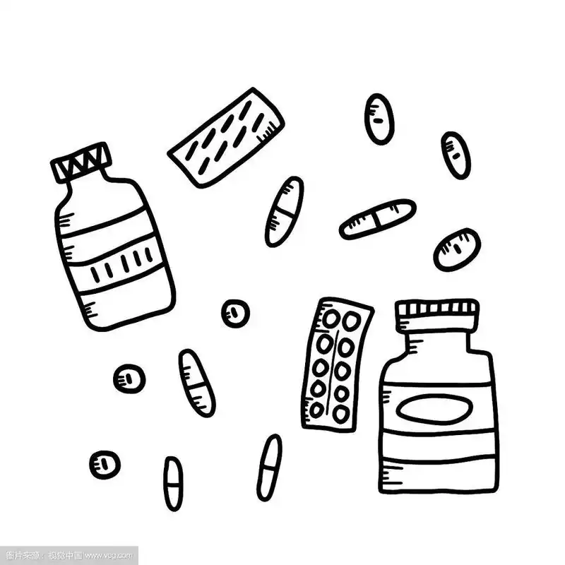 药丸草图概念孤立设计集
