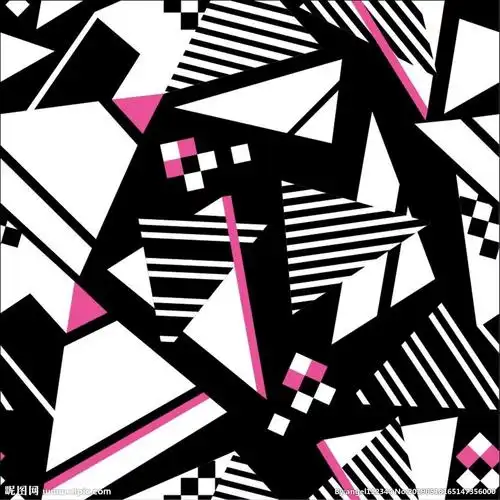 黑白几何图图片
