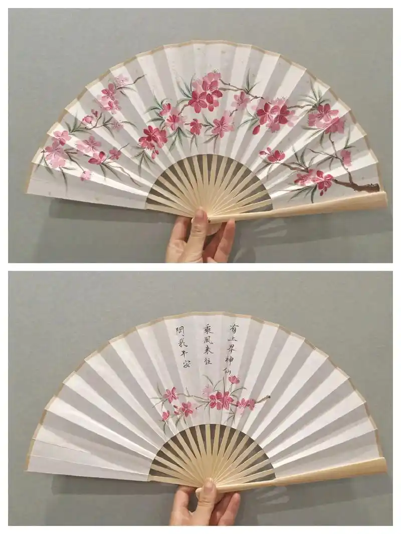 纯手绘折扇.一些折扇 #画扇面 #手绘 #国风 - 抖音