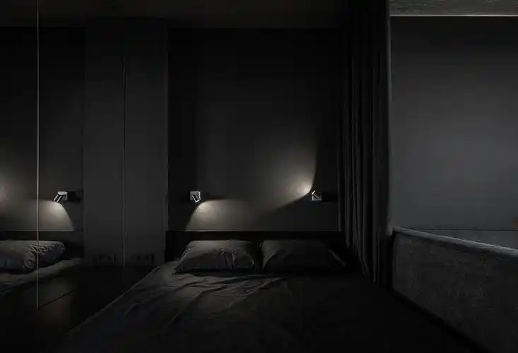 黑色系小户型卧室装修效果图