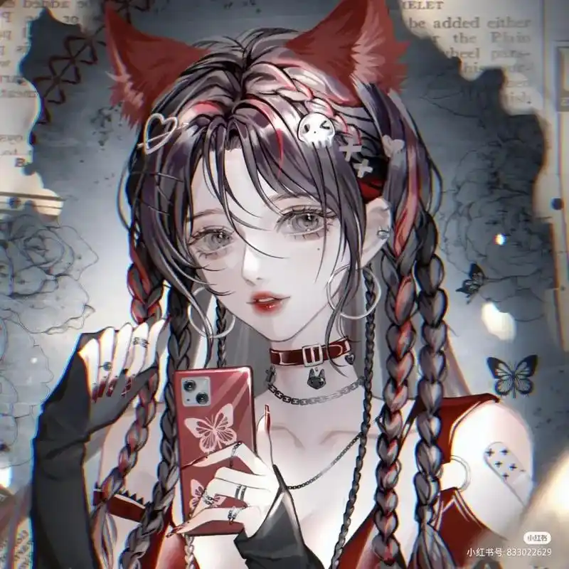 暗黑系闺蜜头像 - 抖音