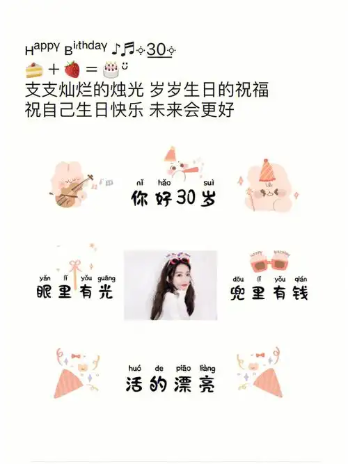 生日快乐九宫格素材自己闺蜜过生日,生日文案|自己过生日高级朋友圈