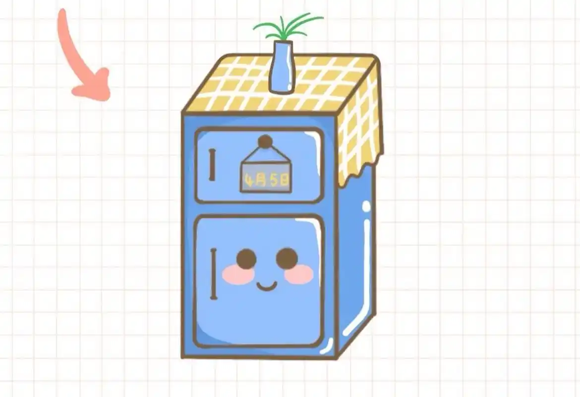 冰箱简笔画 冰箱简笔画