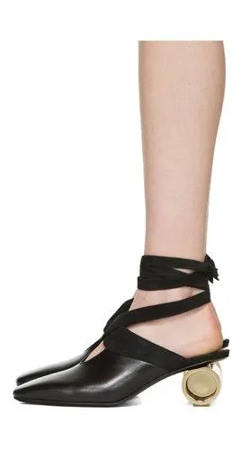 black cylinder ballet heels - 闪亮时刻海淘