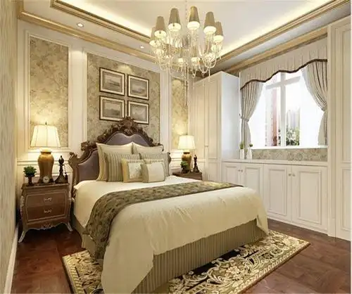 简欧风格二居室卧室吊顶装修效果图欣赏