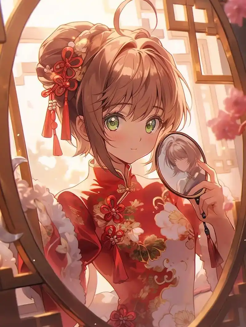 百变小樱丨旗袍.和小狼的婚礼穿哪套合适呢 #midjourn - 抖音