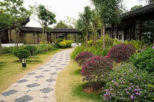 中国,古老,古代建筑,美好,花园