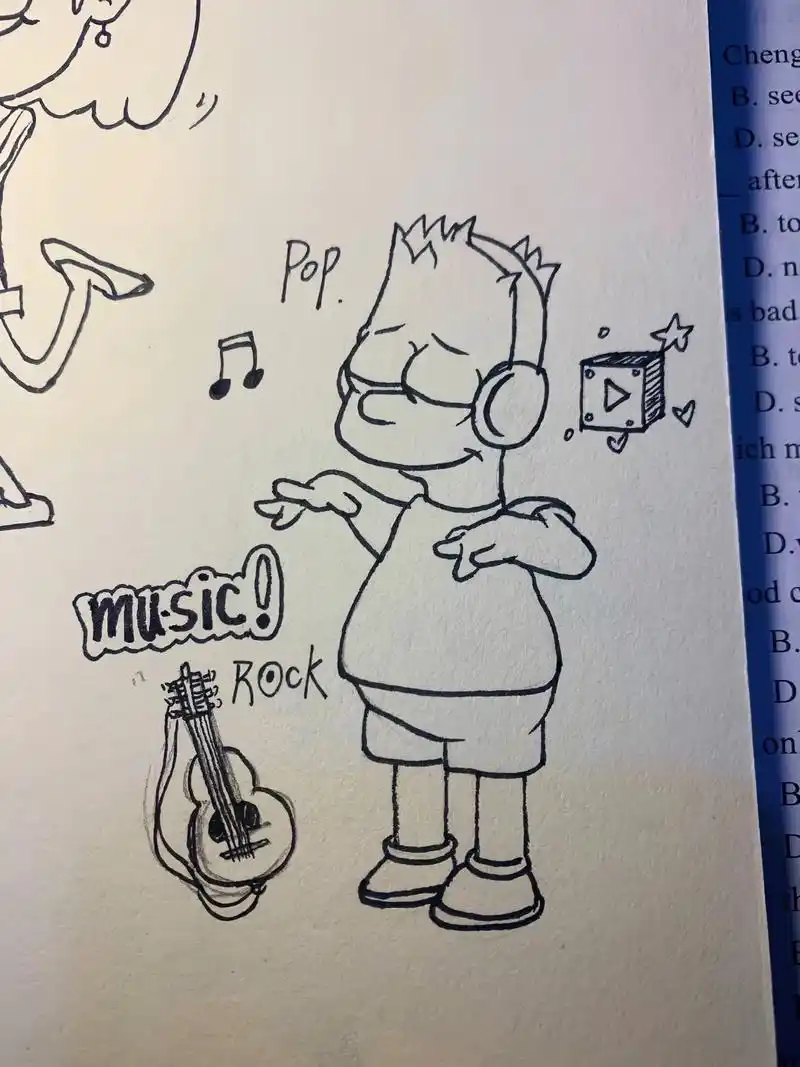 辛普森 #辛普森一家 #简笔画 #美漫画风 #美漫 - 抖音