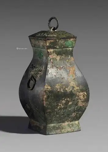 【汉 青铜双兽首衔环耳方盖壶】拍卖品_图片_价格_鉴赏_青铜器_雅昌