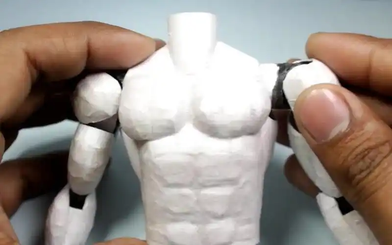 可动纸人偶 | 手工制作可动关节 | 纸模型制作