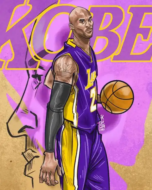 篮球壁纸卡通版球星大图你说爱不爱