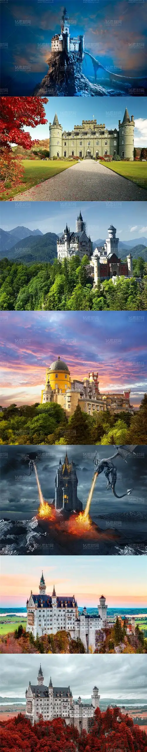 7张神秘古堡高清图片