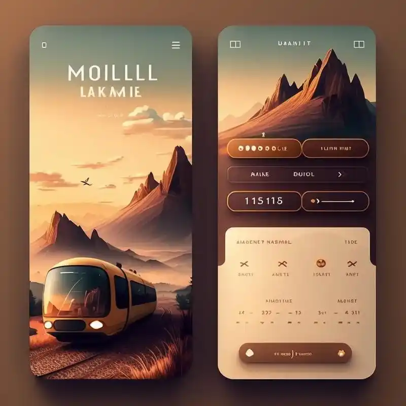 aigc|旅行风格手机界面设计.魔法口令:travel mo - 抖音