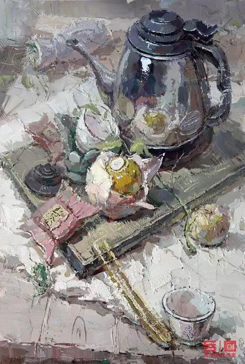 广州寒阳美术高考画室教师色彩静物作品欣赏