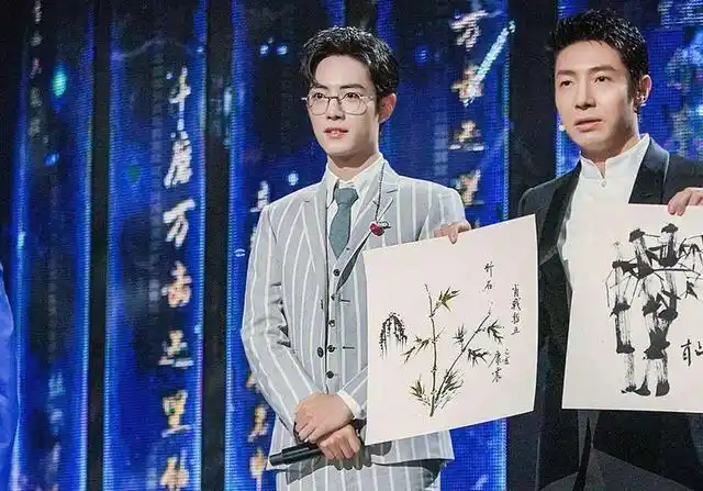 肖战国画竹子跟康震国画竹石有何不同?