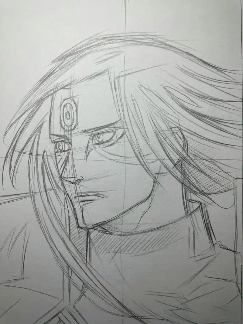 起稿勾线上调子. #手绘 #绘画 - 抖音