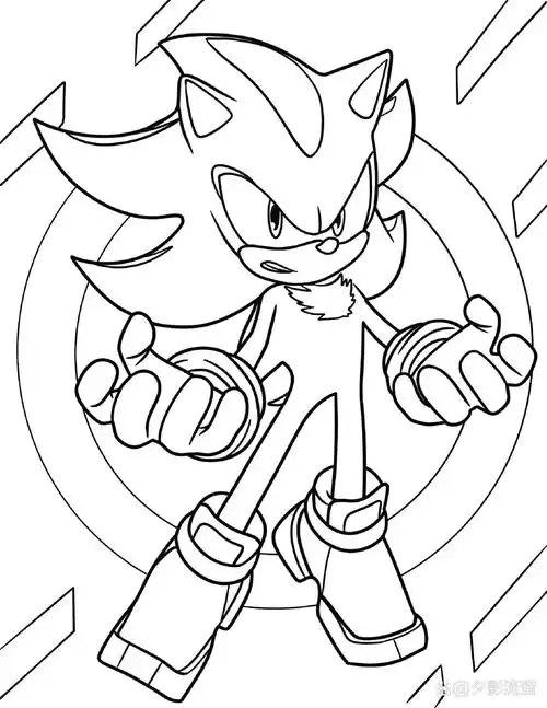 今日涂色分享🦔索尼克💙