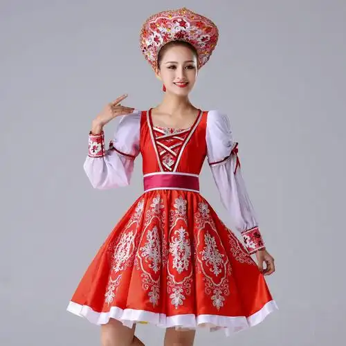 俄罗斯民族舞蹈服装-其他-民族服装-服装类别-北京华彩霓裳服装租赁