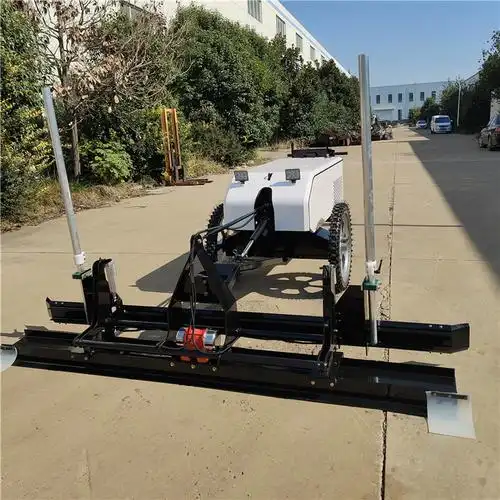 水泥地面摊铺激光整平机小型混凝土两轮室内地坪摊铺机上门指导