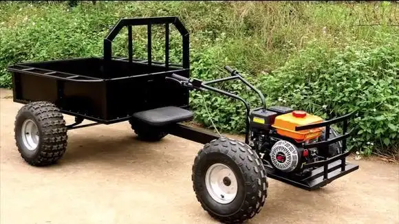 太牛了,小伙自制一台手扶拖拉机,这动手能力也没谁了