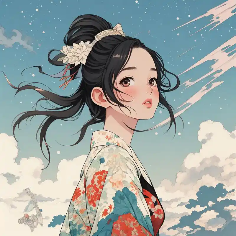 浮世绘头像96小众治愈系 今日份头像来啦～挑选了很久,每一款都很