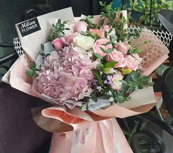 佳语家花艺学院绣球花束图集