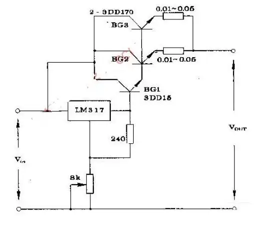 新手求助: 这是一个稳压直流可调电流电压电源的设计图,没有多少电路