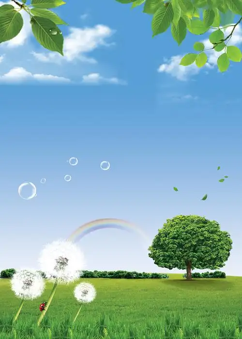 健康自然环保海报背景素材