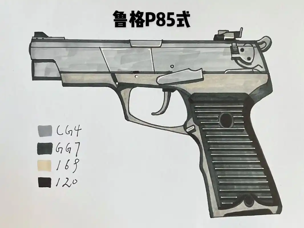 原创 #军事爱好者 #一起学画画 #图文#画枪 - 抖音