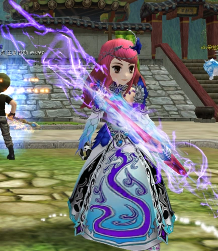 热血江湖青龙战袍(女)女披风图片展示