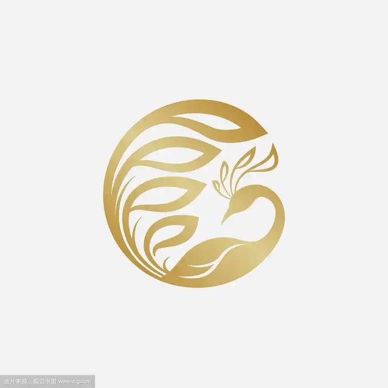 孔雀标志设计