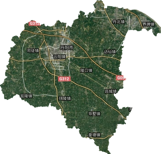 丹阳市高清卫星地图