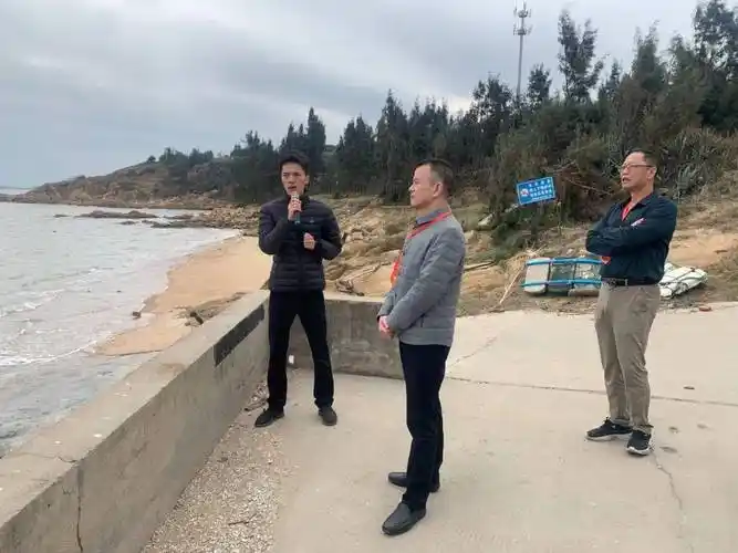 察看滨海大通道景观提升,龙田镇滨海大通道东营村节点和沿线山体