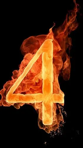 把图中黑色背景去掉,只剩下中间的1和火焰特效(图)