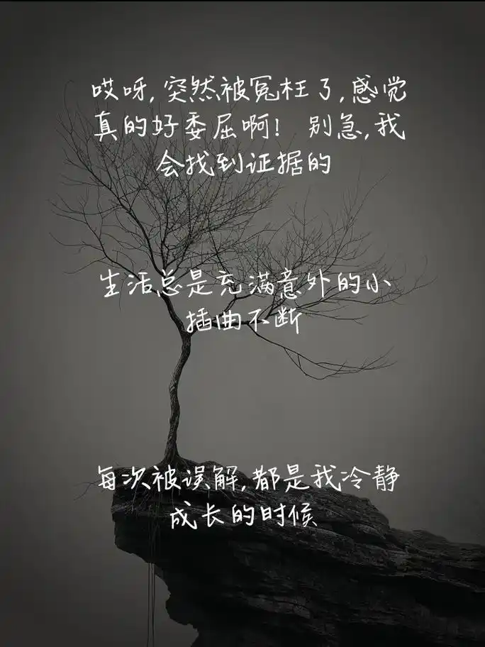 突然好委屈,莫名被冤枉的心情说说