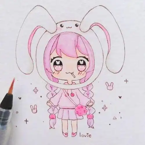 马克笔手绘 | 马克笔画的动漫q版人物手绘太赞了儿童简笔画教程大全