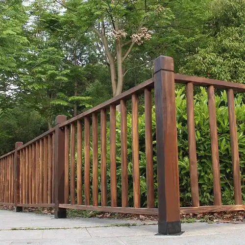 阳台户外防腐木围栏别墅花园木质篱笆栅栏围墙护栏杆实木庭院隔离