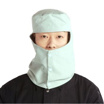 电焊头套秋冬风帽防尘帽披肩劳保防烫热帽子焊工阻燃帽防火花 直筒型
